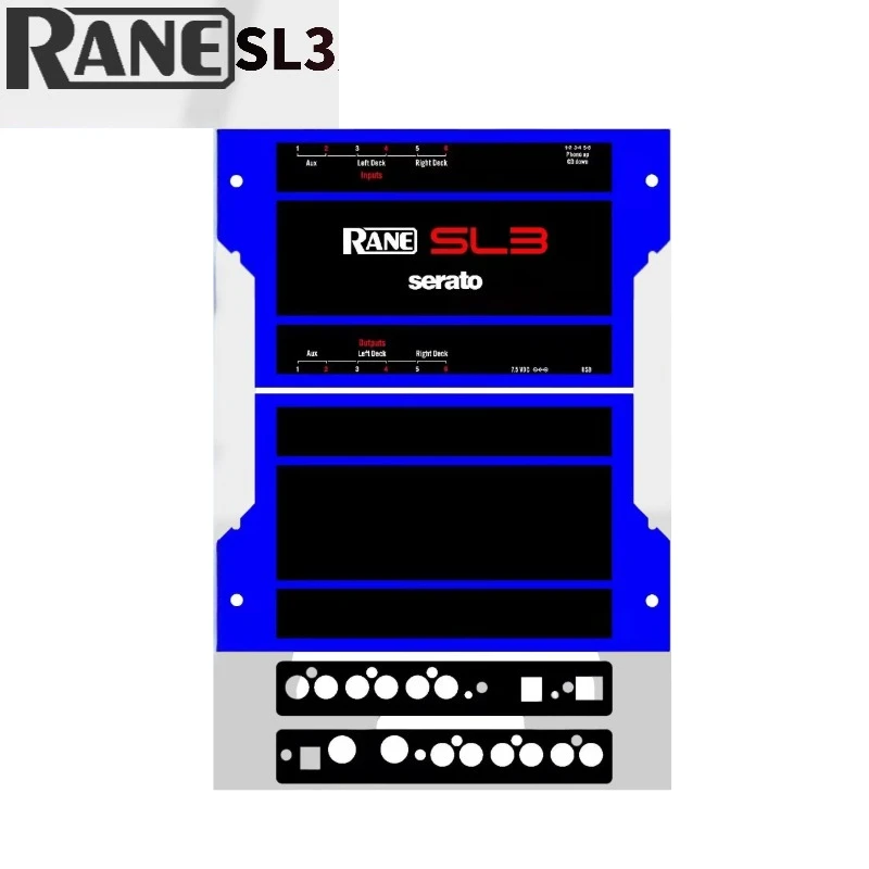 Película Protetora para RANE SL2 SL3 SL4, Skin de Cobertura Total para Interface de Áudio Serato DJ, Material PC Importado