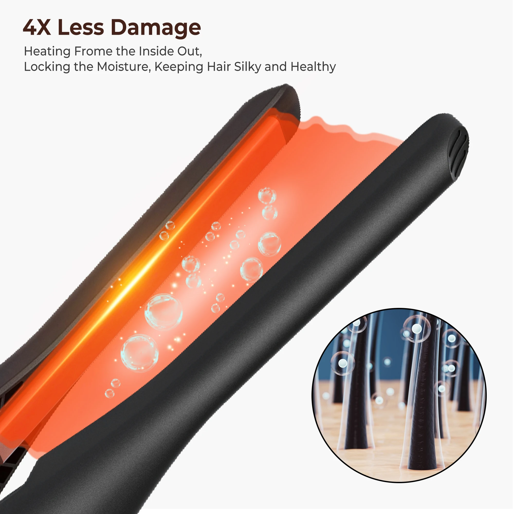 Small Flat Iron for Short Mini Hair Straightener Ceramic Beard Straightener Hair Pencil Flat Iron Tiny Hair Straightening Iron