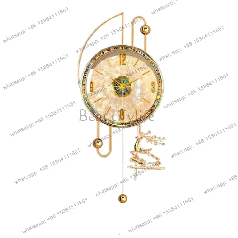 Design Aesthetic Wall Clock Modern Light Luxury Living Room Interior Wall Clocks Art Decoration Reloj De Pared Home Furniture