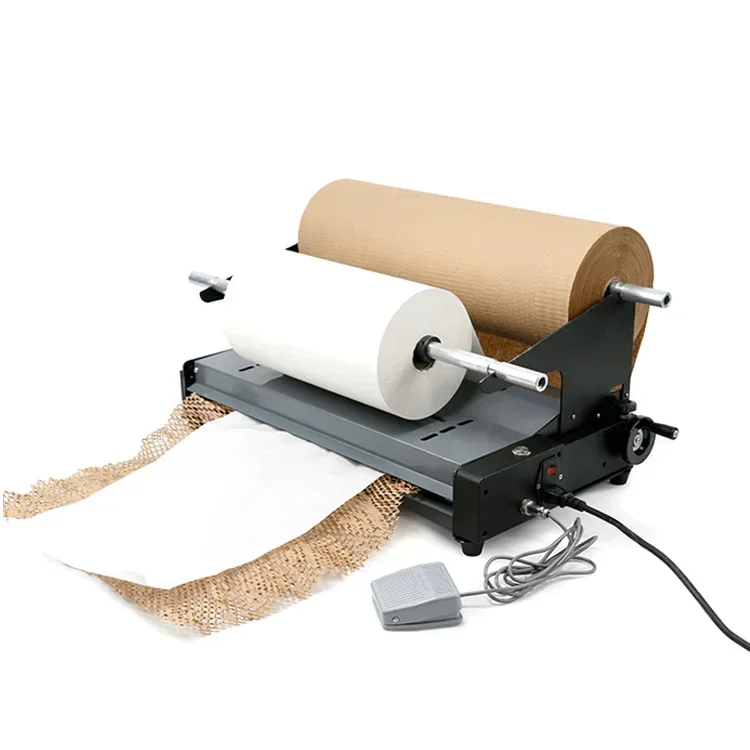 

Protection Packaging Kraft Roll Cushion Wrapping Honeycomb Paper Dispenser