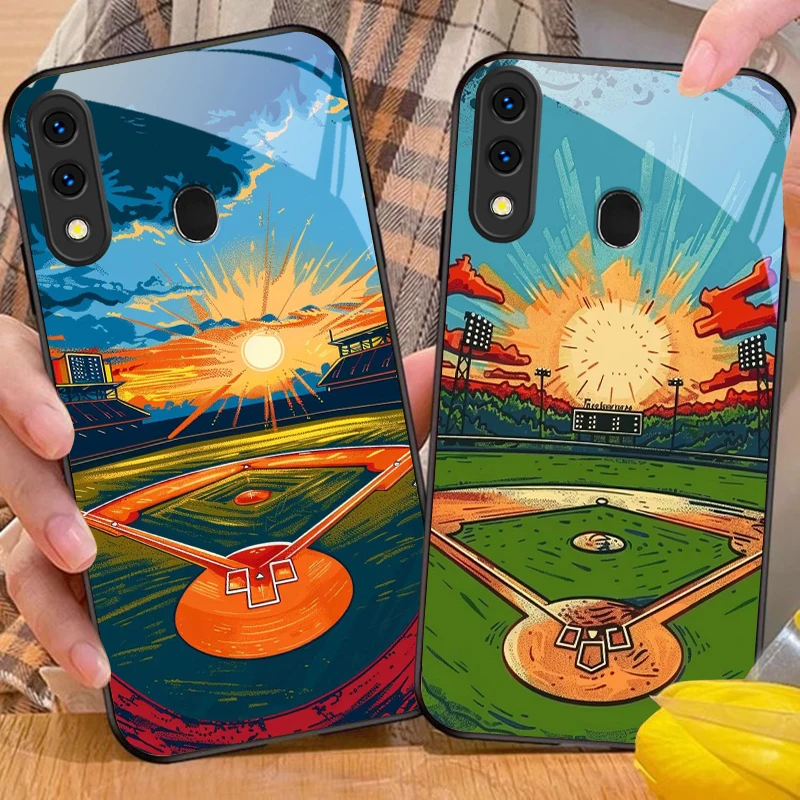 Sports and Nature Map For Samsung Galaxy A50 A52 A52s A53 A54 A55 A56 A51 A80 A70 A71 A35 A34 A30 A26 A25 A22 Glass Phone Case