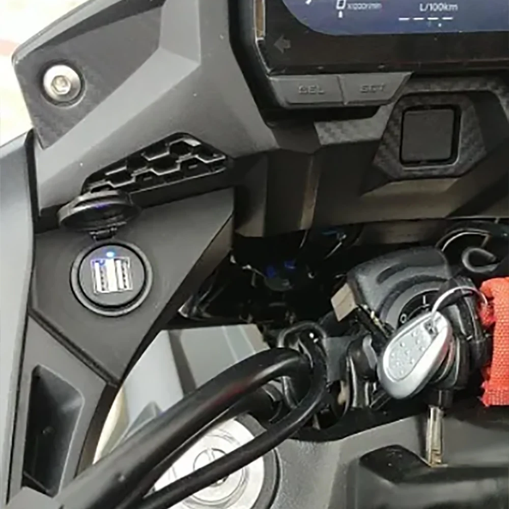 For Honda CB500X CB 500X CB 500 X CB500 X 2023 Motorcycle Accessories Cellphone Dual USB Fast Charger Relay Adapter Plug Socket view 5