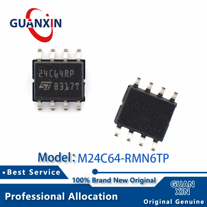 100 % neu M24C64-RMN6TP SOP-8 Markierung 24C64RP M24C64