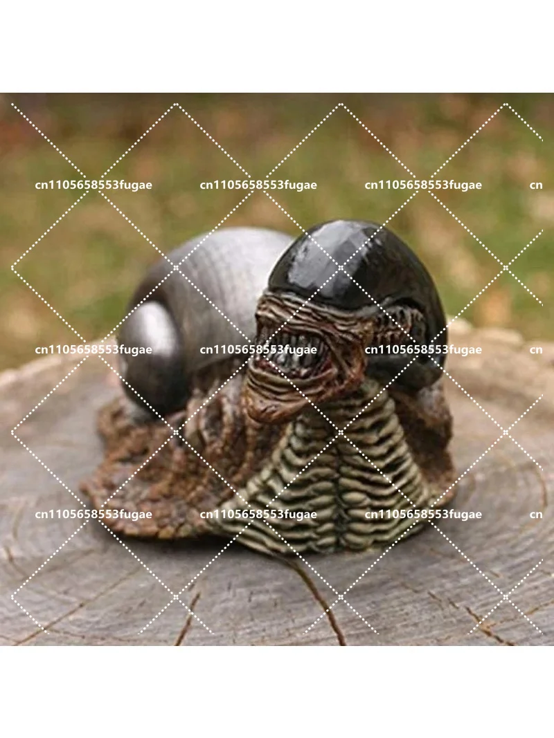 Alien Snail Statue Figure - Resin Model Doll, Unique Birthday Gift, Novel Home Decor, Collector's Item