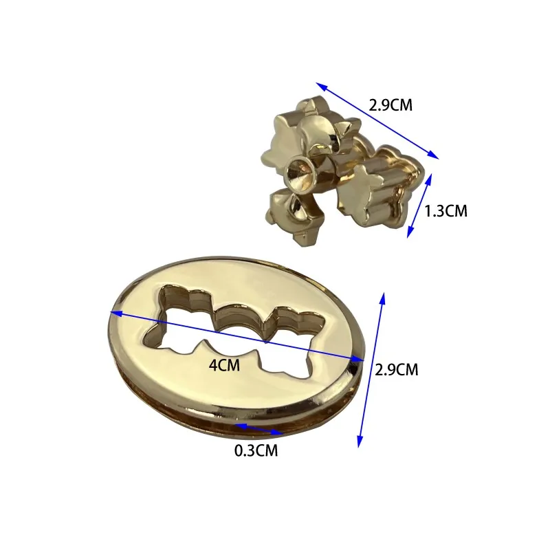 Luggage and Handbag Hardware Accessories Light Gold Die-casting Twist Lock Animal Egg-shaped Bags Locks Accessories