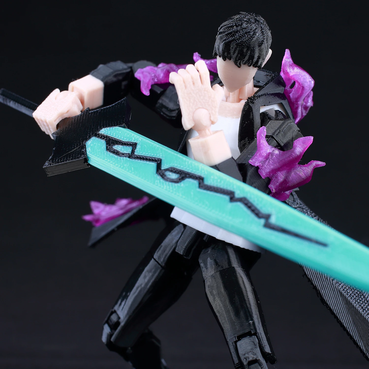 9l 3d impresso solo nivelamento sung jin-woo sorte t13 manequim 13 móvel shapeshift figuras de ação manequim brinquedos para fãs presentes