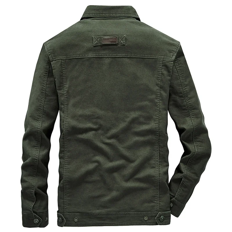 Chaquetas militares ligeras de algodón para hombre, chaqueta Bomber informal con múltiples bolsillos para piloto del ejército, 6XL, 7XL, 8XL,