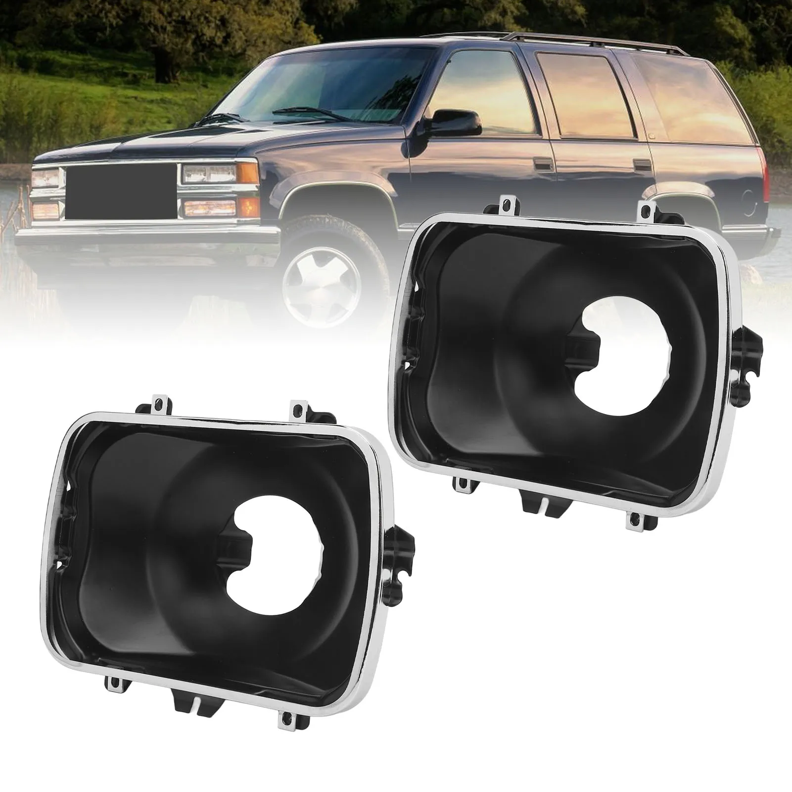 

5966249 5X7 Headlight Bucket Kit Strong Support 42437 Metal OEM Standard Replacement for Express 1500 2500 3500 5969466 5968095