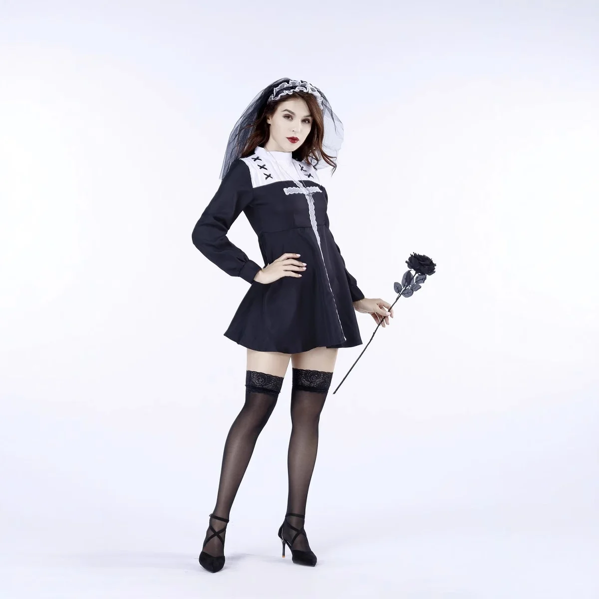 Kostium na Halloween, Cosplay, Wielkanoc, strój Jezusa, Boża, księdza, strój sceniczny, mama, zakonnica, występ, produktaż chiński, sezon wiosenny 2025