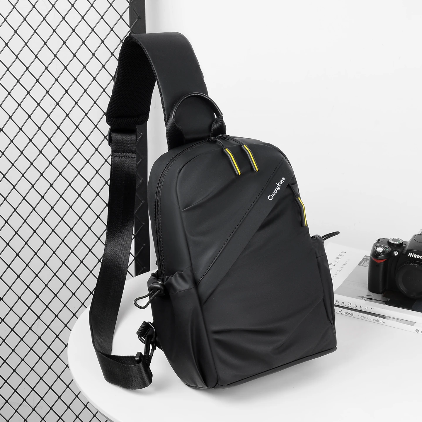 borsa-a-tracolla-impermeabile-da-uomo-per-sport-all'aperto-stile-coreano-alla-moda-borsa-a-spalla-singola-borsa-da-ciclismo-casual-verticale-quadrata