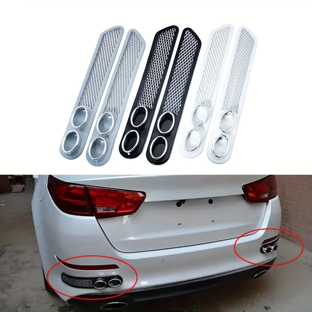 

Полезные ложные наклейки на выхлопную трубу, орнамент, наклейки на выхлопную трубу автомобиля, крутые, не требует сверления, универсальный автомобильный декоративный выхлоп