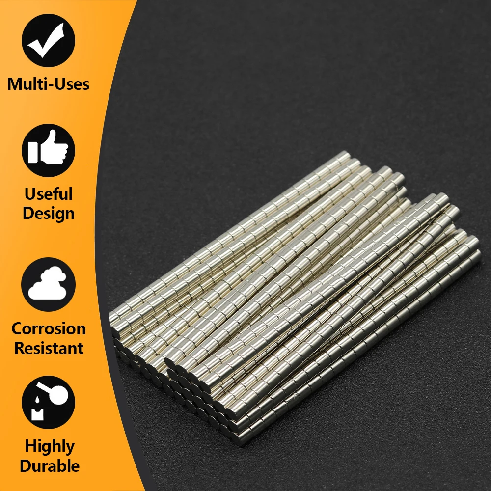 10~500Pcs 5mm x 5mm N35 NdFeB Small Round Magnet Super Powerful Neodymium Magnets  Strong Permanent Magnetic imanes Disc 5x5