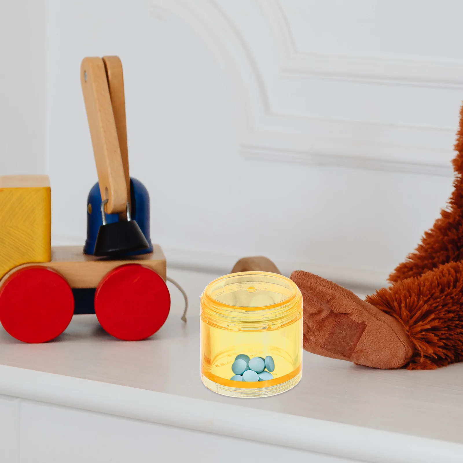 حاوية أدوية قابلة للتكديس مكونة من 7 شبكات، منظم أسبوعي، صندوق حبوب متعدد الأقسام، منظم تخزين محمول قابل للتكديس #6