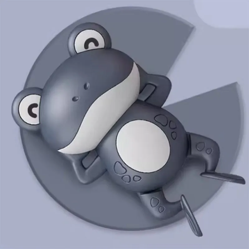 Jouet de bain grenouille de dessin animé pour bébé, piscine, salle de bain, plage, douche, canard, horloge à remonter, jouet d'été pour enfants