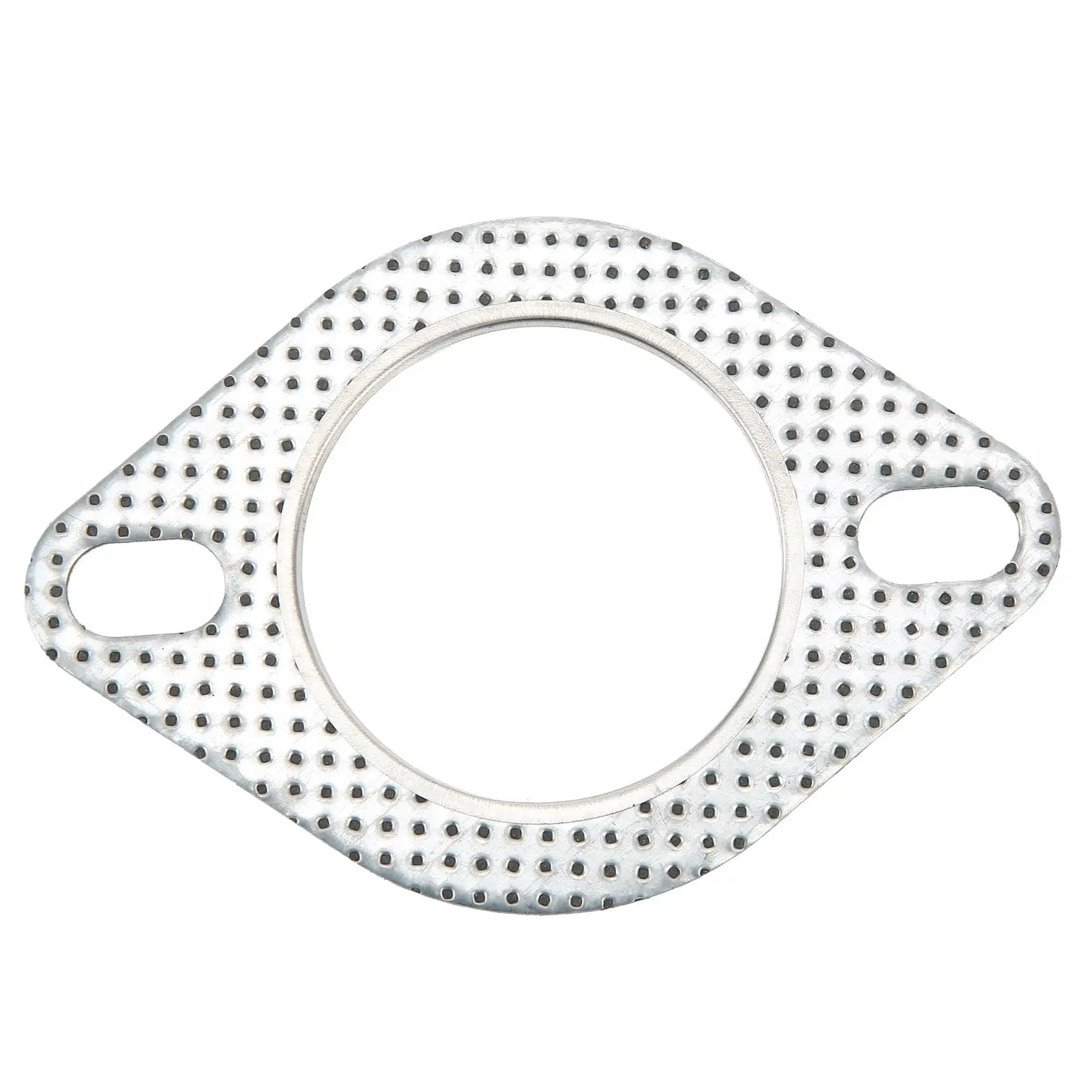 

Universal for 2 for 2 5in/57mm Perforated Steel Exhaust Gasket for decat Downpipe, Vibration Proof