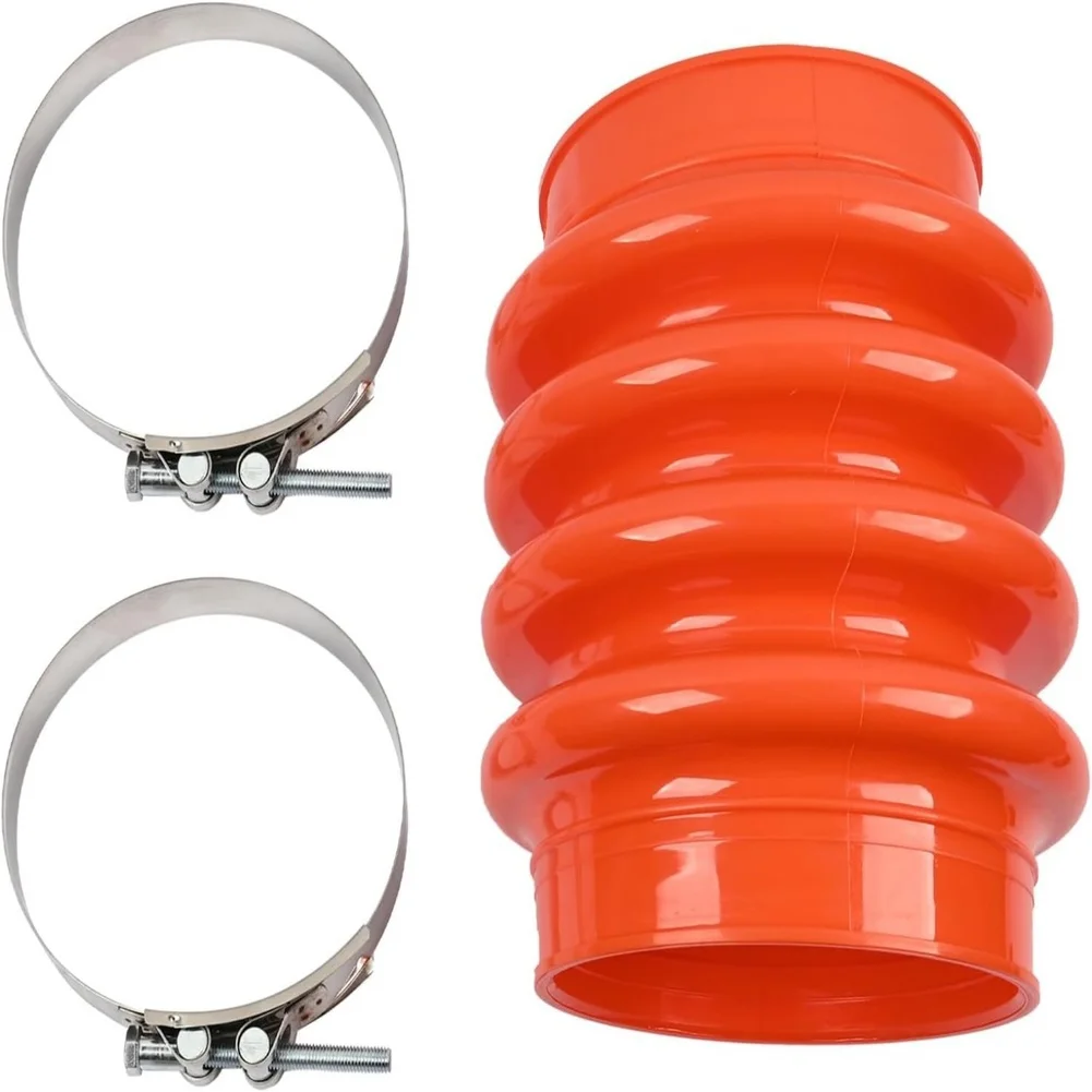 1pc Bellows Boot & 2pcs Clamps Set For Multiquip For Mikasa For MT70 MT75 MT85 Replacement Accessories Plumbing Fixtures