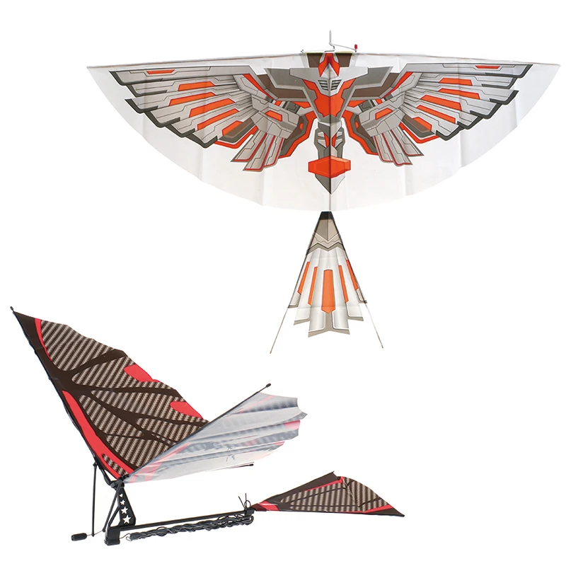 18 Inches Bamboo Imitation Bird DIY Assembly Flapping Wing Flight Plane Toy Rubber Band Powered Ornithopter Kids Outdoor Gift