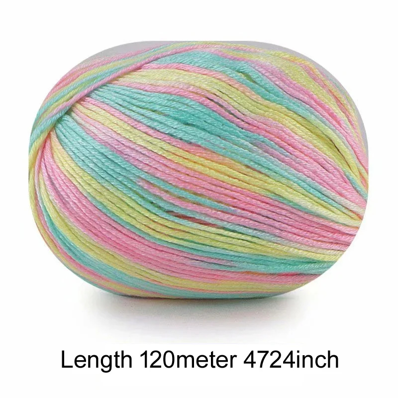 2Pc Baby Velvet Silk Yarn, Soft Knitted Crochet Thread, DIY Hand Woven Sweater Hat Scarf Thread, 50g/ball 120M Crochet Yarn