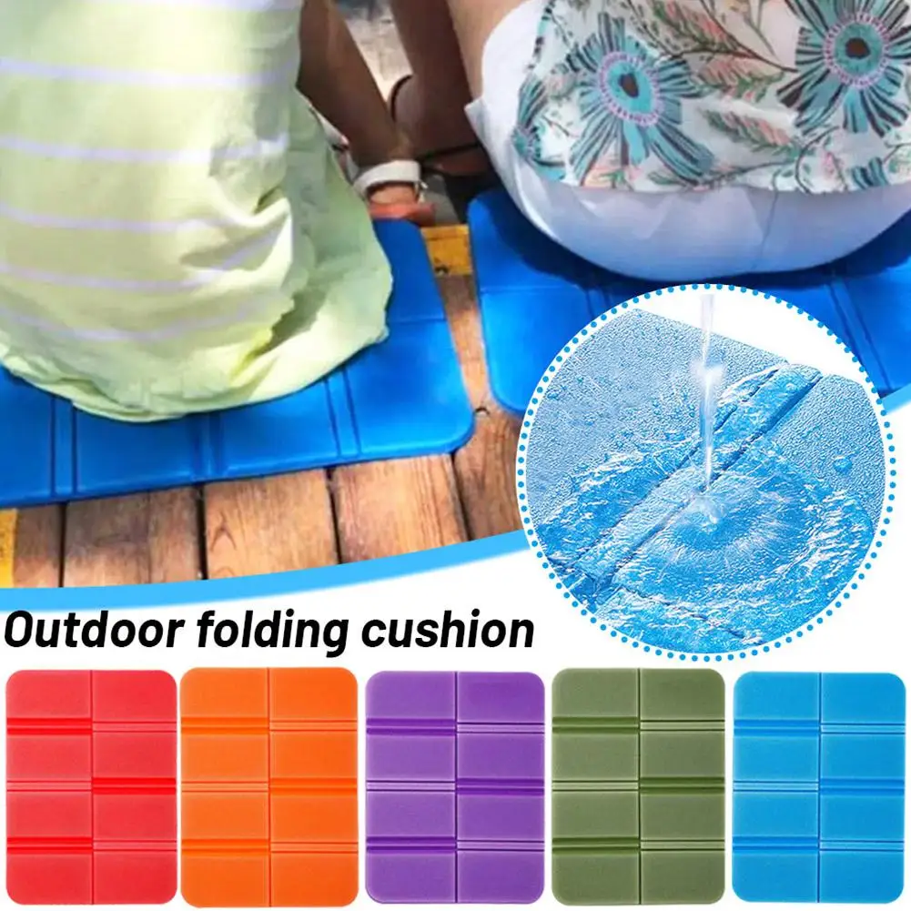 Outdoor Folding Seat Pad Portable Insulation Moisture-proof Foam Seat Field Mat Grass Cushion Fart Small Pad Floor Bus U6G0