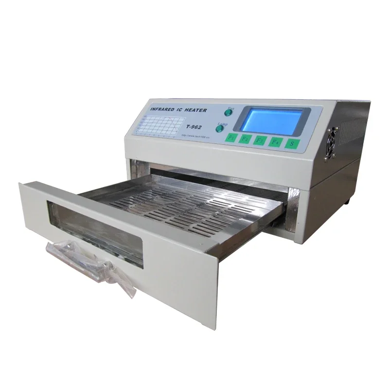 PUHUI T-962 Infrared IC Heater T962 Reflow Wave Oven 800W Soldering Machine 180 x 235mm for BGA SMD SMT Reworking PCB Repairing