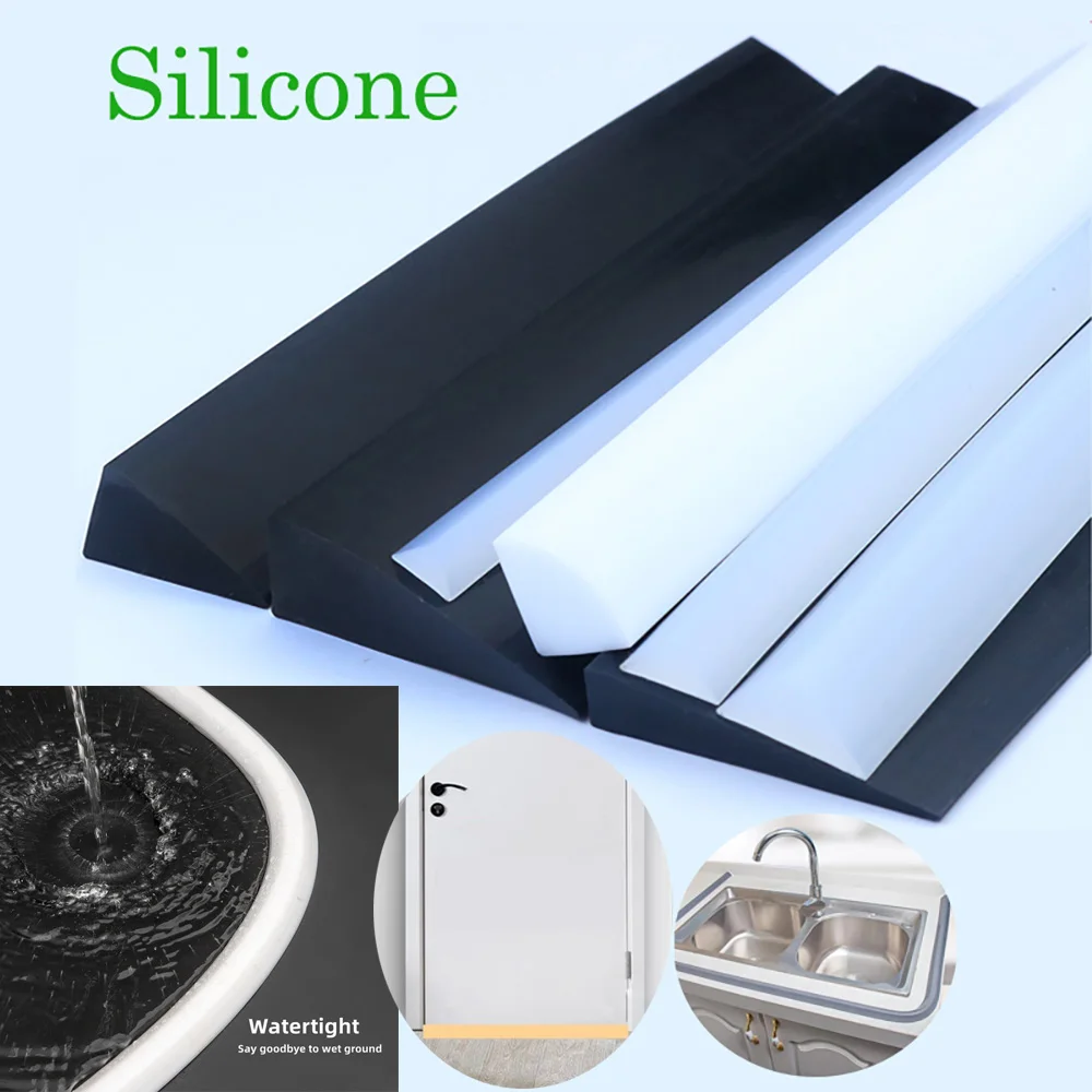 Silicon Triangle Bar Strip Solid Wand High Temperature Resistant Window Door Seal Strips Wet Dry Separation In Kitchen Bathroom