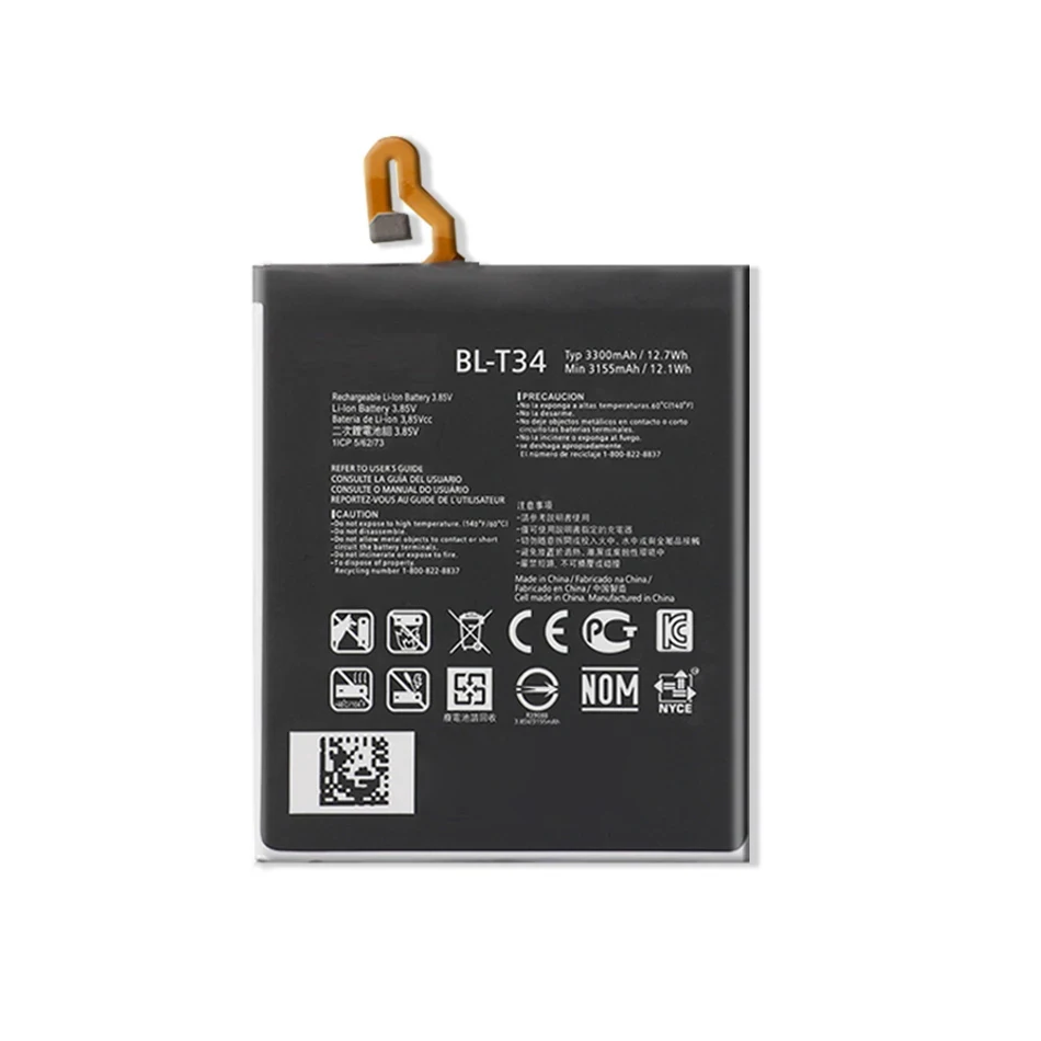 BL-T34 Battery For LG V30 V30+ V30A H930 H932 LS998 BL T34 Bateria 3300Mah + Free Tools