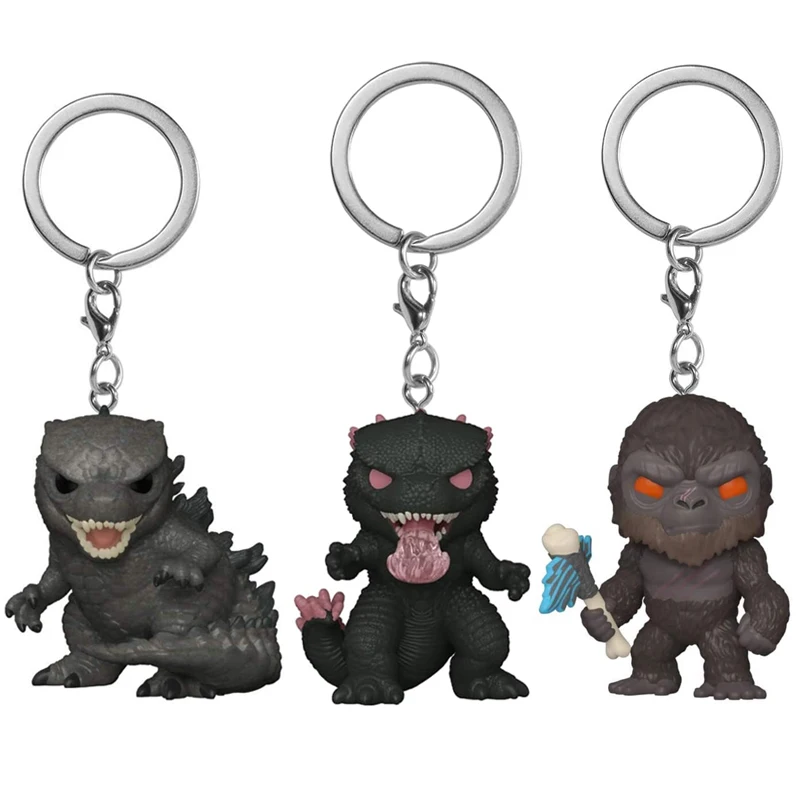 Godzilla vs. King Kong Heat-Ray The New Empire Movie Pocket Schlüsselanhänger Vinylfiguren-Sammlung Modellpuppe Spielzeug Geschenk NEU