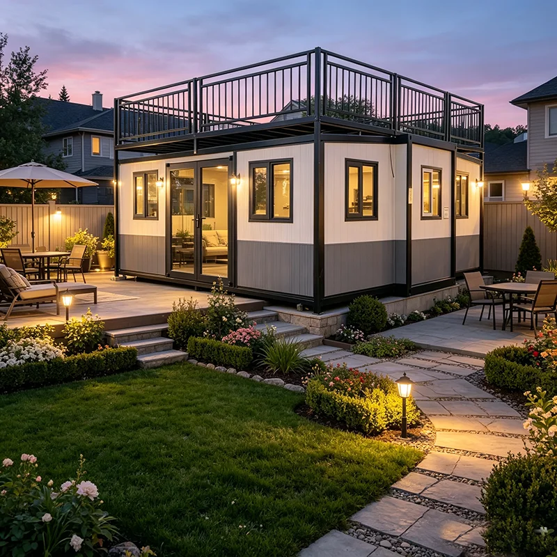 Container House Expandable All-In-One Prefab Unit for Holiday Campsite Accommodation