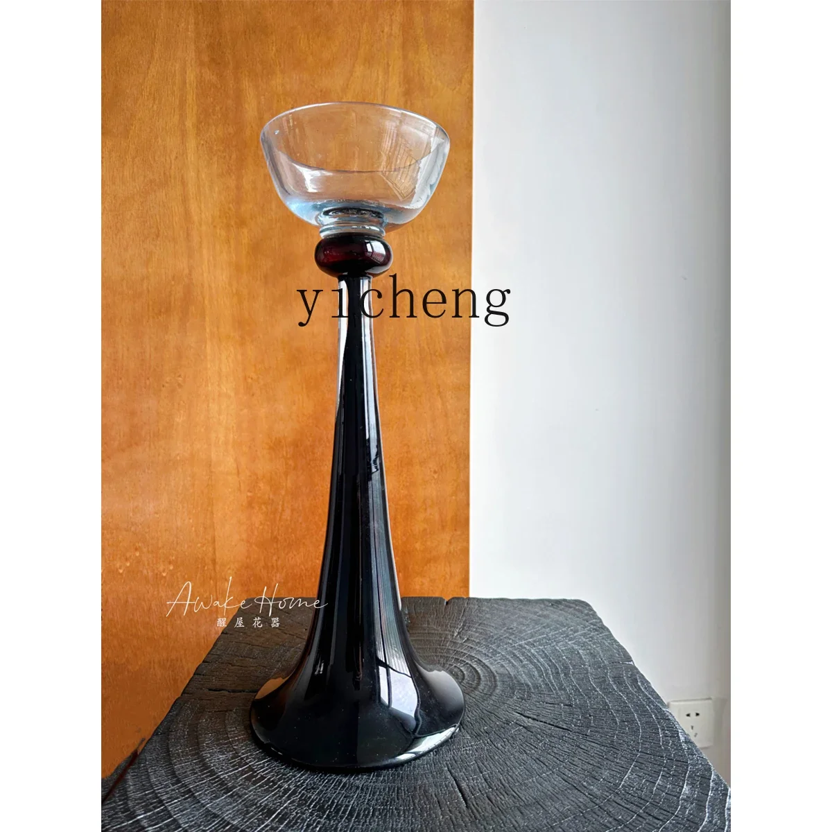

retro art vintage glazed candle holder home model room soft decoration ornament