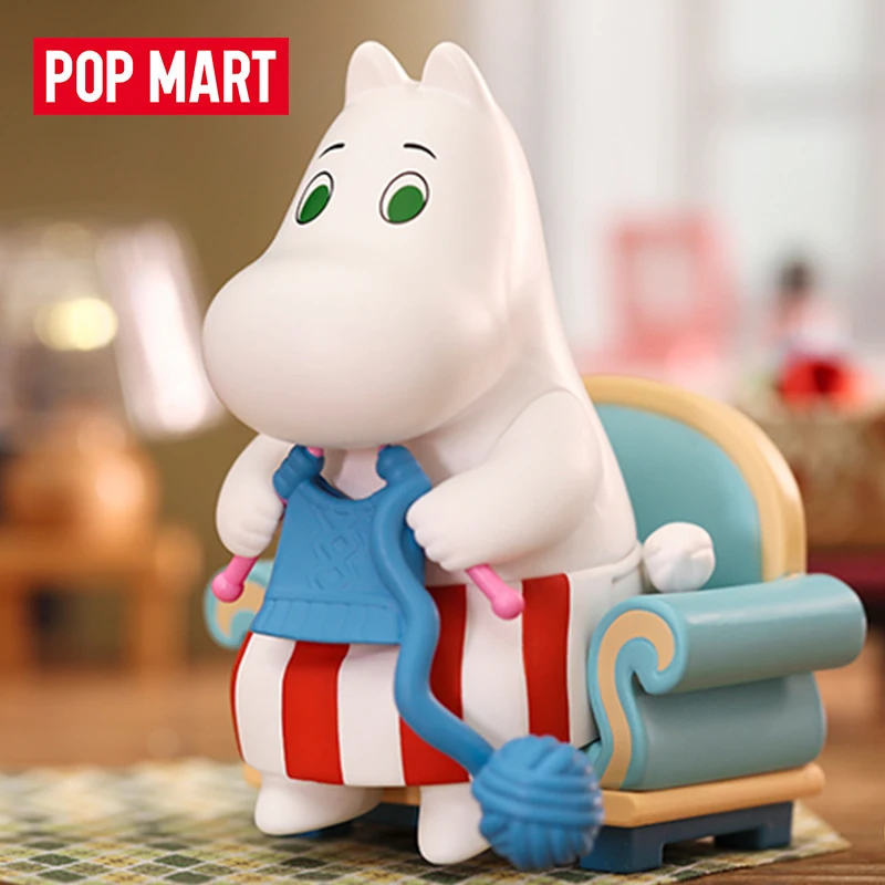 POP MART LIFE IN THE MOOMINVALLEY Series Anime Action Figure Guess Bag ornamento figurine Home Decor bambole Desktop modello regalo