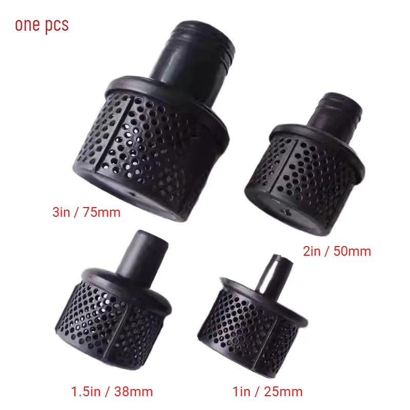 1PCS OD25/38/50/75mm 1-3in Plastic Filter Screen for Water Pump Suction Hose Filters Water Inlet Pipe Irrigation Accessories