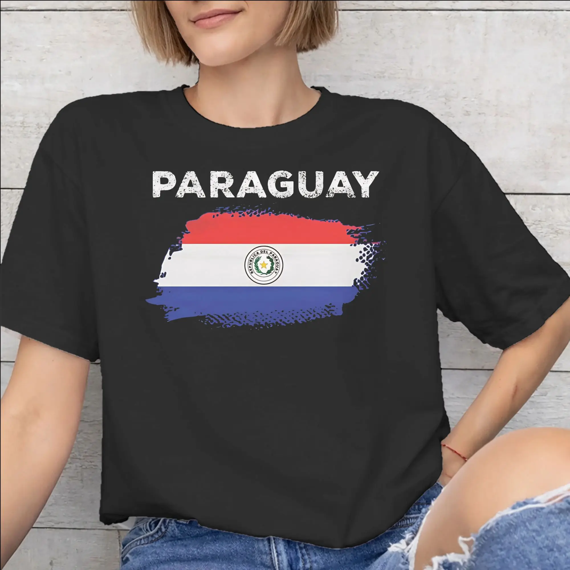 Paraguay Flag Tee Shirt for Men Women Gift T Shirts  Cotton Clothes