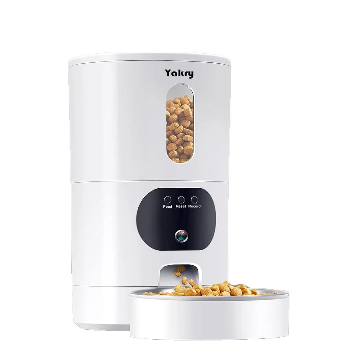 Automatic cat feeder to clean intelligent timed dog food dispenser with camer 1080P video recording