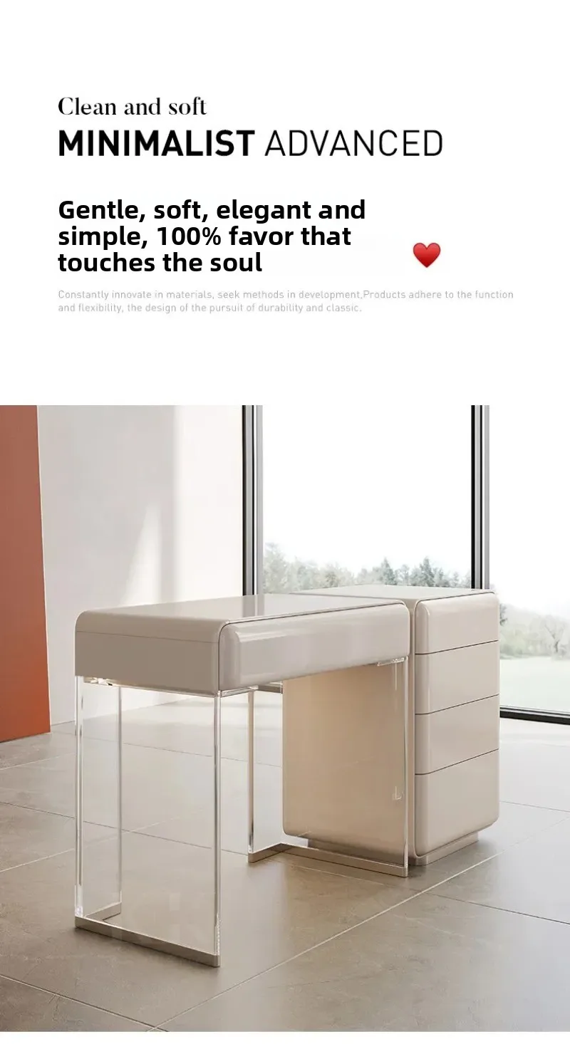 d6 Italian light luxury modern high-end bedside chest dresser integrated master bedroom makeup table