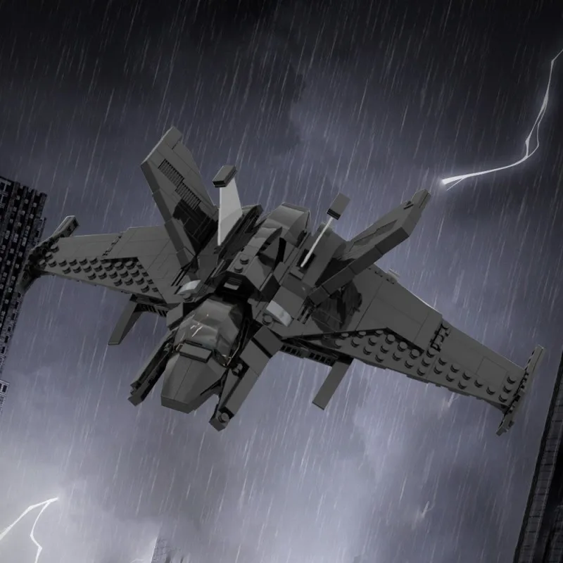 MOC 386 PCS Film Opvouwbare Wing Fighter Technische Bouwstenen Model Educatief DIY Montage Speelgoed Voor Kinderen Kerstcadeaus