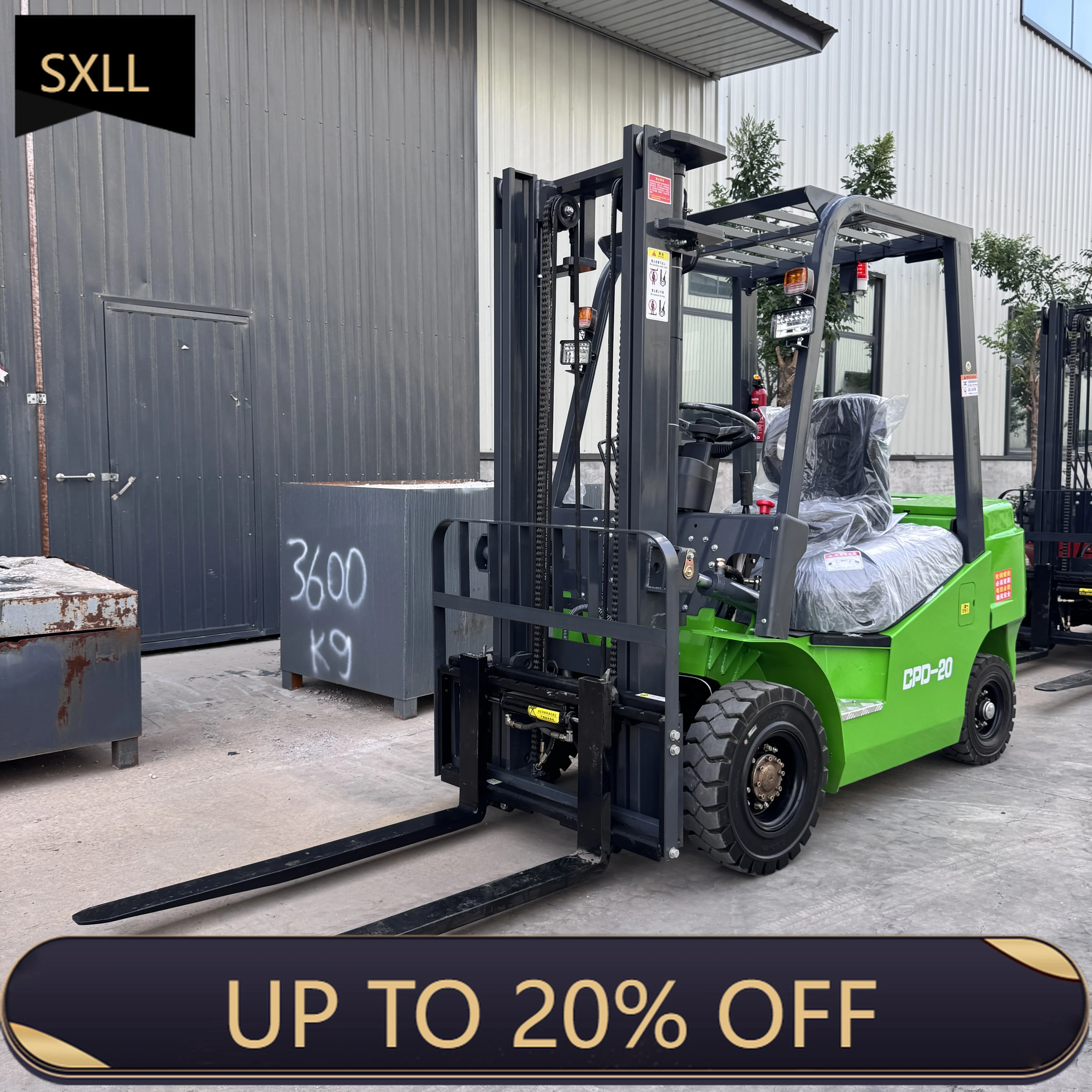 

SXLL China Hot Sale 2 Tons Electric Hydraulic Forklift Supermarket Logistics Airport Cast Iron Counterweight