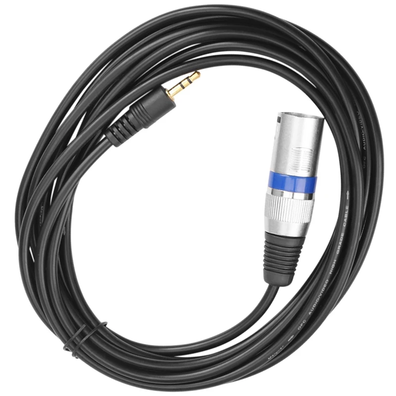 3m 3,5 мм стерео разъем для 3-контактного XLR Мужской микрофонный кабель аудио запись