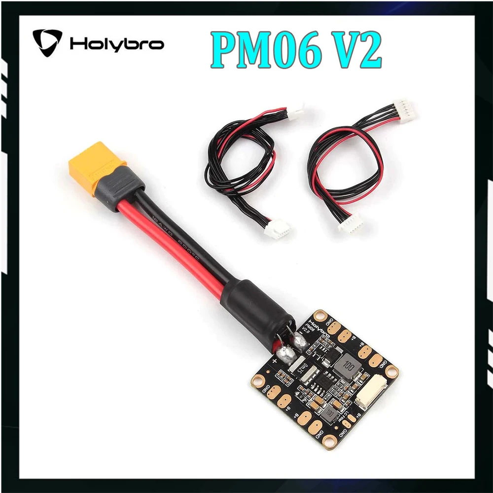 Holybro PM06 V2 14S Power Module 2S-14S Input voltage 60A Rated Current For Pixhawk 4 Pixhawk 4 Mini Durandal Pix32 RC FPV Drone