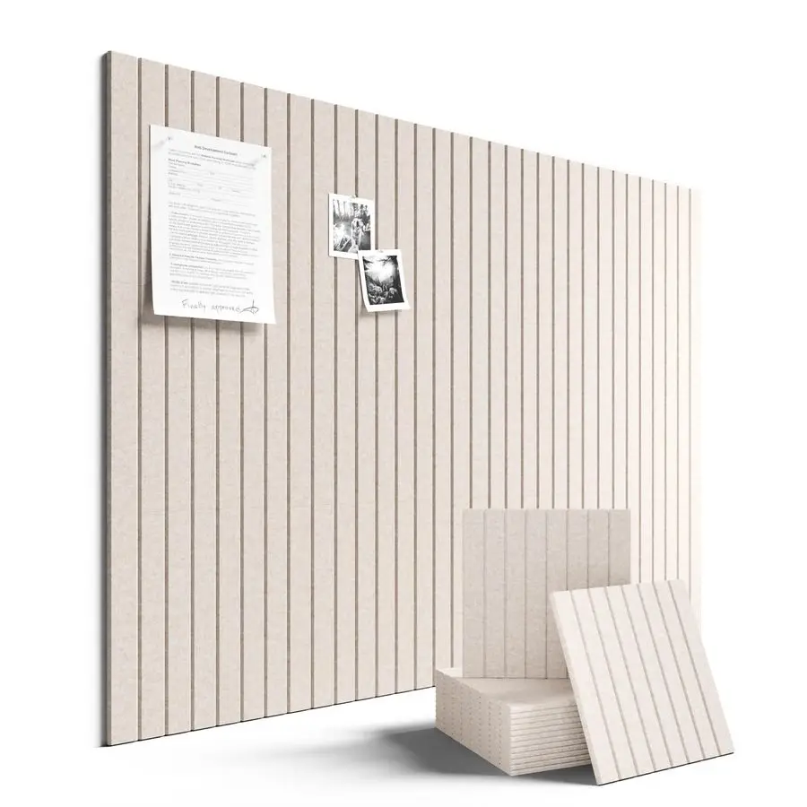 

Large Felt Bulletin Board 48 x 36 Cork Board Alternative12 Pack with 70 Safe Removable Adhesive Tabs, Cork Boards for Walls Cork