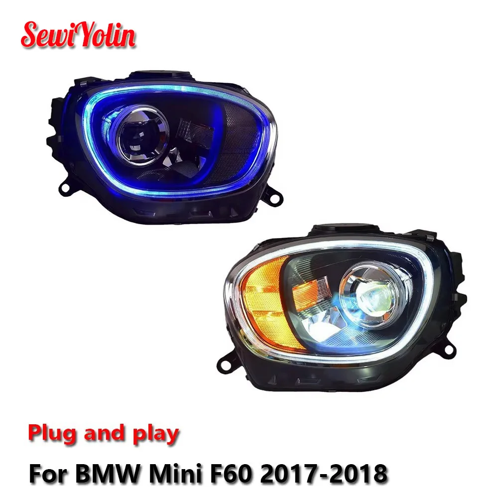 

Car LED Headlight Light Assemblies For BMW Mini F60 2017-2018 Auto Fog DRL Brake Turn Signal Lamp Plug and Play