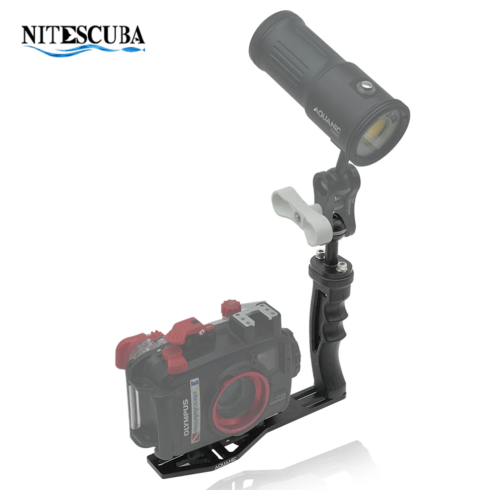 Nitescuba V20 Underwater Diving Video Light With Flex Tray Hold For Tg6 5 Gopro Camera Housing 2000 Lumen Astigmatism Lamp