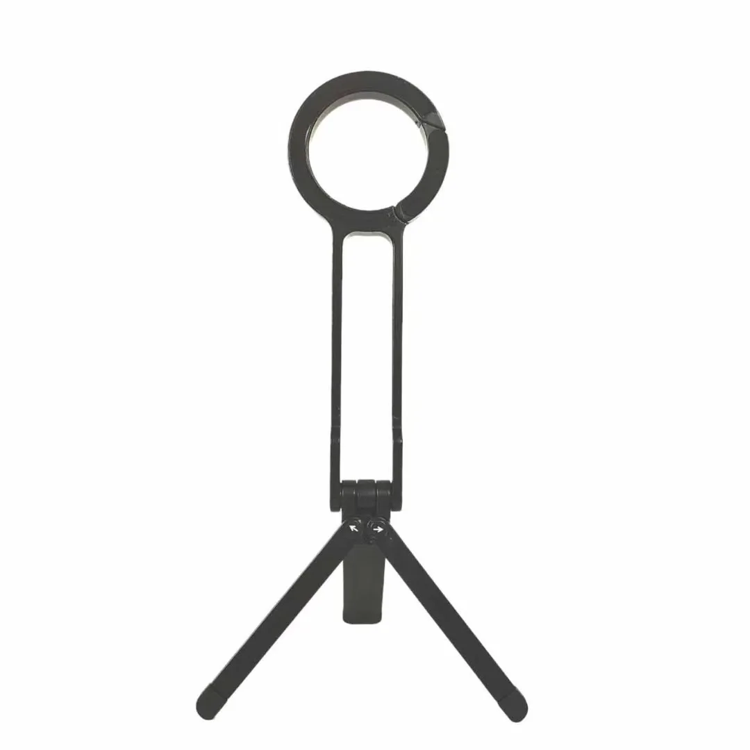 حامل ثلاثي القوائم للبث المباشر للهاتف بالشفط المغناطيسي متعدد الوظائف، حامل حلقة تسلق قابل للطي