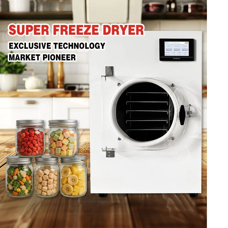 

Cryogenic Lyophilizer Small 3kg Instant Coffee Milk Tea Vacuum Freeze Dryer Commercial Use