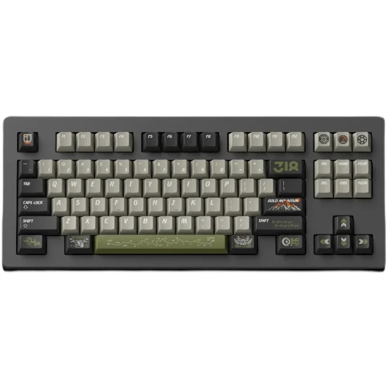 Original Highway Keycap-318 Tema-Original 172 teclas PBT teclado mecânico de sublimação de cinco lados