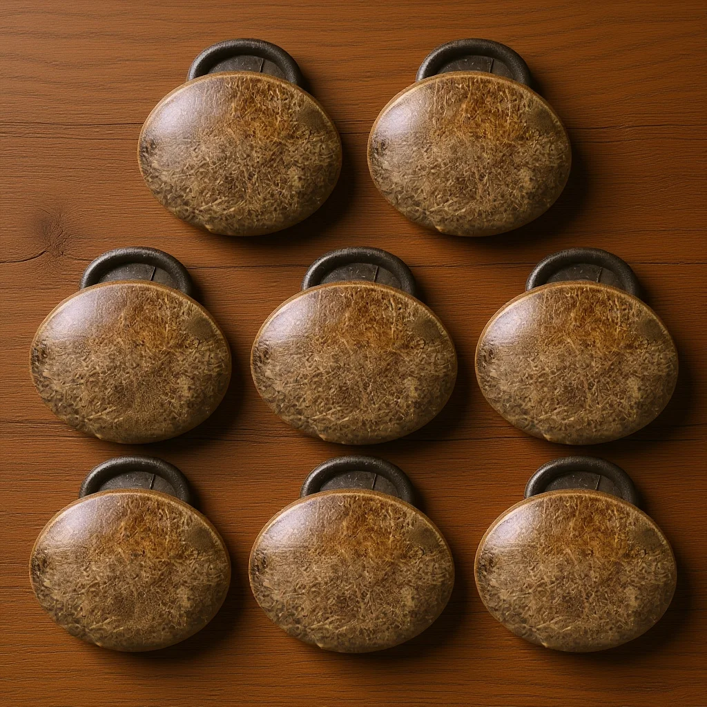 

8Pcs Round Head Drawer Handles Single Hole Cabinet Knobs Metal Pull Handles for Wardrobe Drawer Furniture