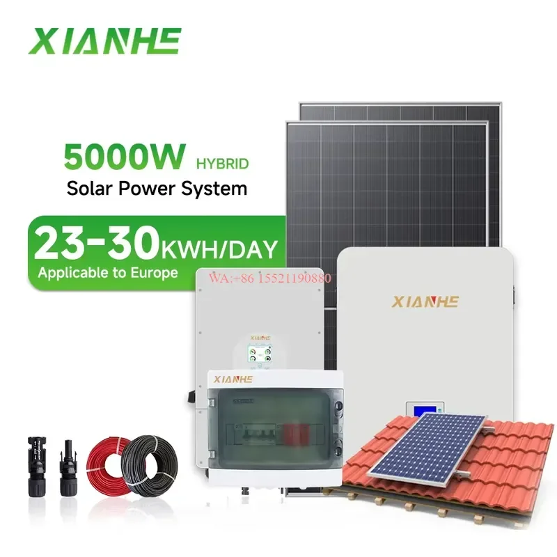 WMWMNU for Single Phase Low Voltage Solar Kits 220v 5kw 10kw 15kw off Grid Solar Power System Complete Hybrid Set with