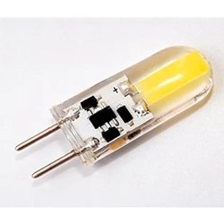 GY6.35 핀 실리콘 COB LED 스포트라이트 전구, 밝기 조절 LED 옥수수 크리스탈 샹들리에 전구, AC/DC 12V, 에너지 절약, 5 개