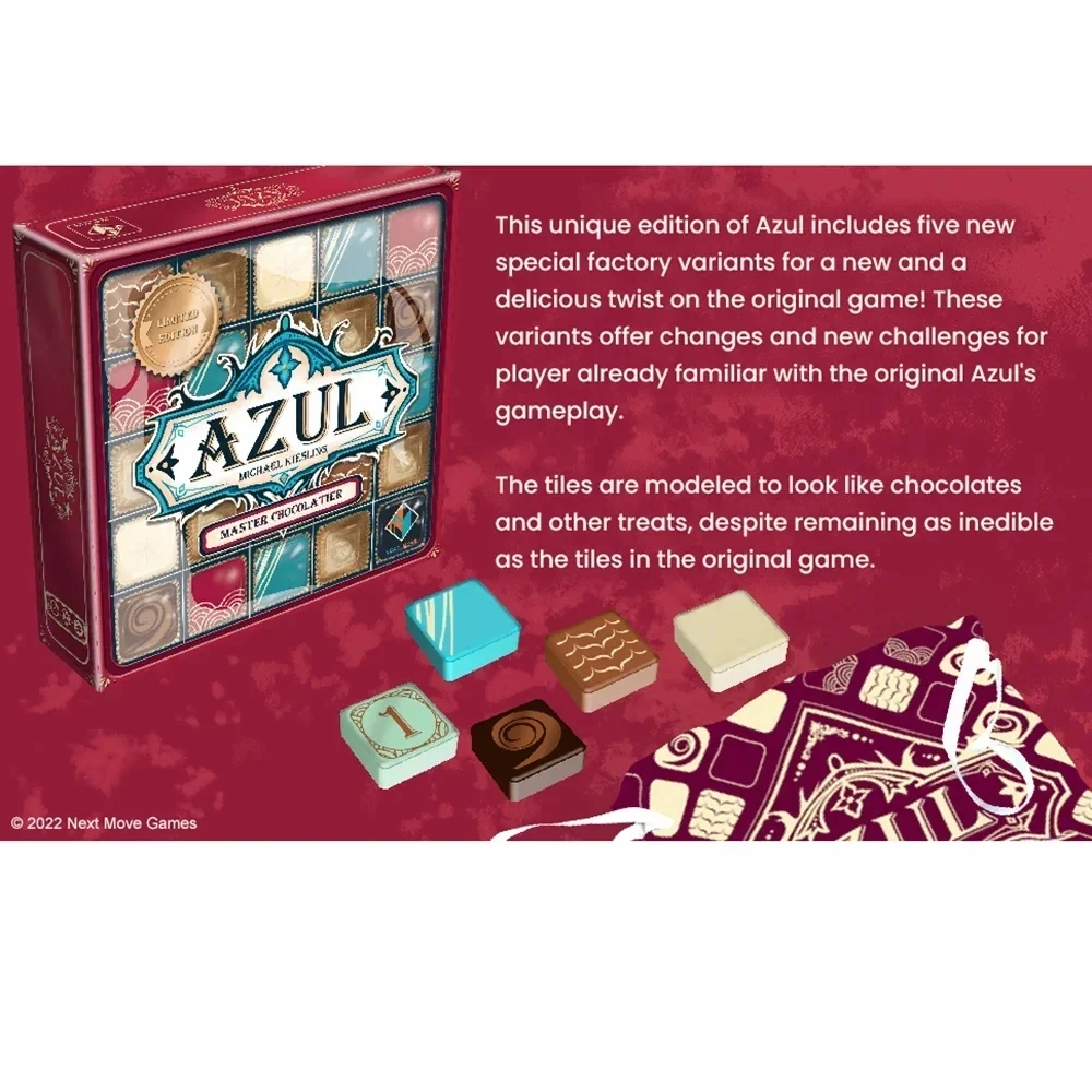 Azul Master Chocolatier Card Board Game