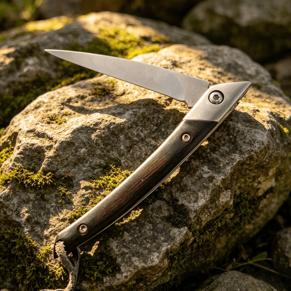 Lightweight Camping Picnic Tools Portable Pocket Fishing Folding with Lanyard Multi-functional EDC Outdoor Rope Cutting Knives