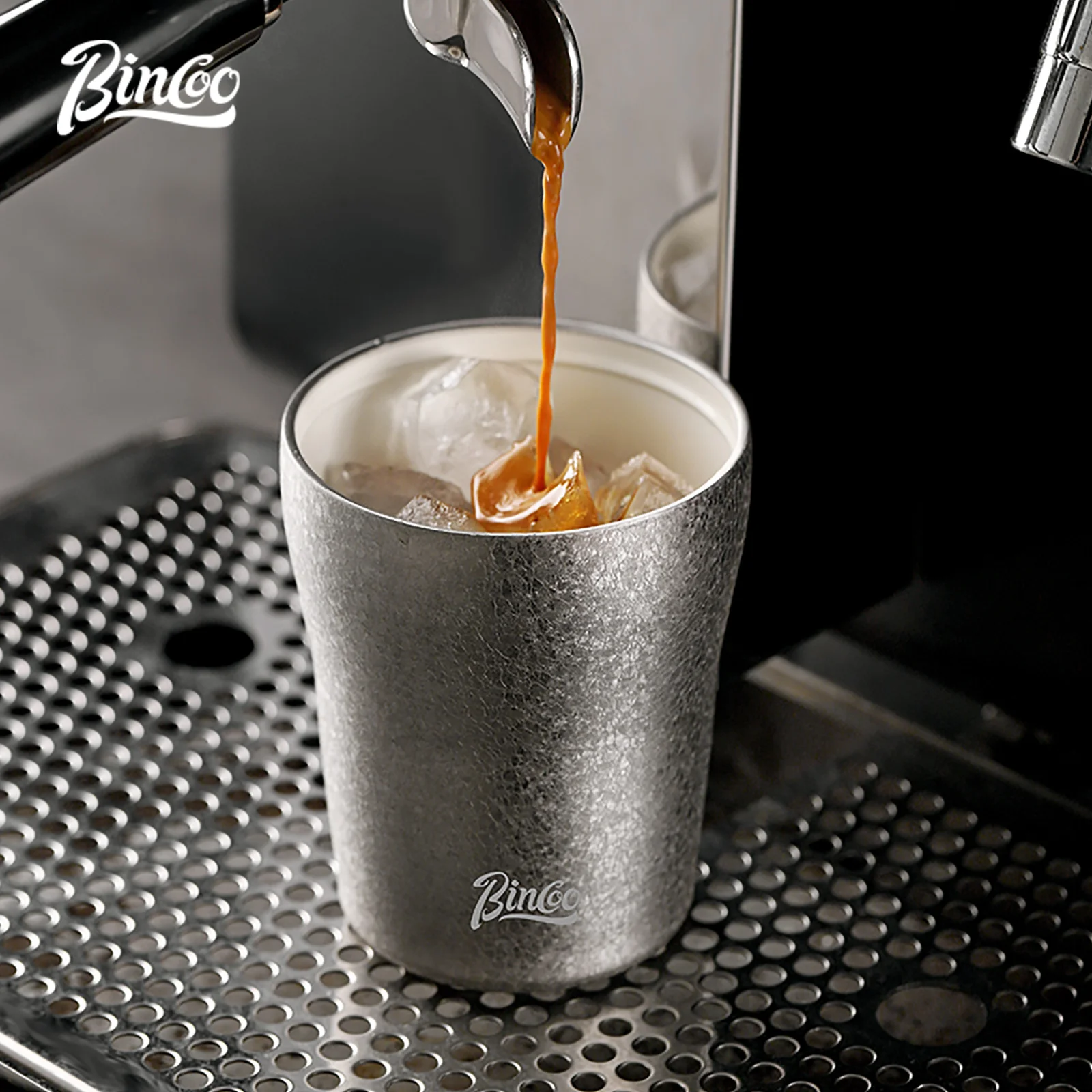 Bincoo Mini 280ml Thermos Coffee Mug Portable Stainless Steel Coffee Cup Ceramic liner Leak-Proof Vacuum Insulated Water Bottle